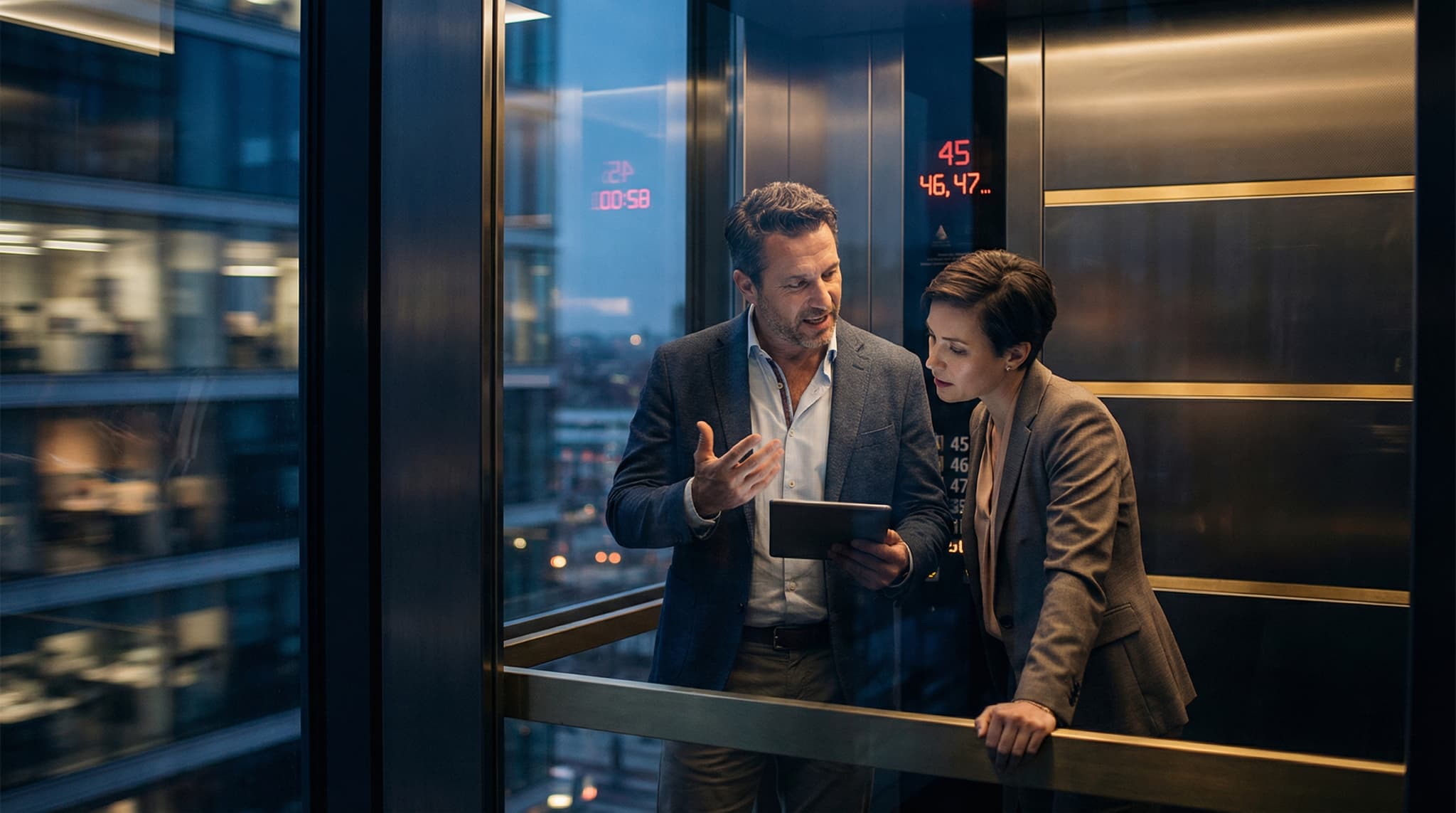 כתיבת נאום מעלית